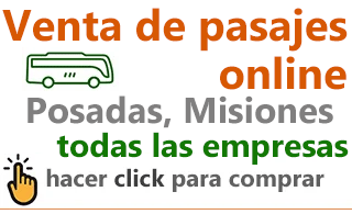 venta de pasajes posadas misiones